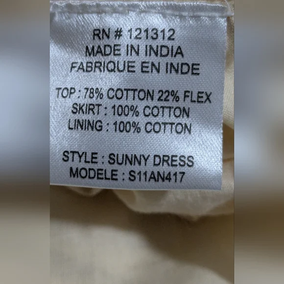 by Gryphon Anthropologie Dress Ivory Embroidered Boho Chic Dress Size Small(4) - Picture 13 of 14